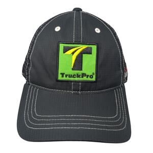 TruckPro Firestone Trucker Hat Black One Size Adjustable Mesh Back Atlanta Cap